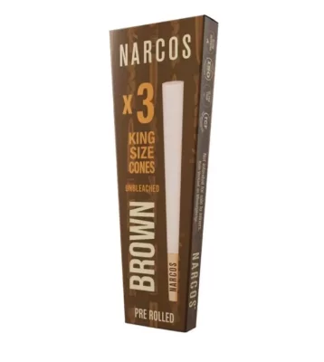 Narcos king size cones brown x3