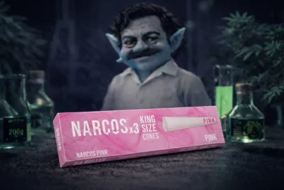 Narcos king size cones pink x3 troll